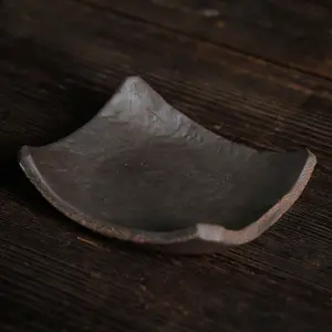Sous-verres en <span class=keywords><strong>grès</strong></span> rétro faits à la main, tapis de protection thermique, tapis pour tasses à thé, ustensile en céramique pour la cérémonie du thé Kung Fu - Product Image 1