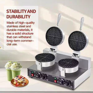 Machine à œufs au gaz à double tête commerciale, en acier inoxydable, pour gaufres et rouleaux d'œufs - Antiadhésif - Product Image 6