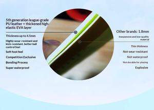 Ballon de football Feihong PU-56 de haute qualité Coupe du Monde USA-Canada-Mexique 2026 Taille 5 en cuir PU thermocollé Écologique et durable - Product Image 5