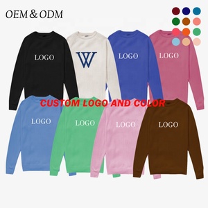 OEM ordinateur tricoté adolescent hiver <span class=keywords><strong>pull</strong></span> Design de mode 7GG pur coton col rond personnalisé unisexe Letterman Intarsia <span class=keywords><strong>pull</strong></span> - Product Image 2