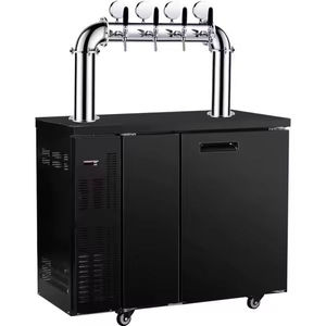 熱風冷却式3タップドラフトビールディスペンサーキャビネット型ビールチラー、バー・レストラン・パブ用フレッシュビール販売機 - Product Image 2