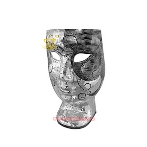 Silla artística para interiores Diseño Resina Fibra <span class=keywords><strong>de</strong></span> vidrio Escultura Mosaicos Silla <span class=keywords><strong>de</strong></span> cara extraña - Product Image 1