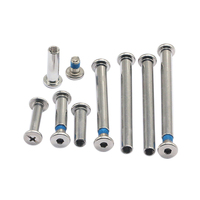 Rivets à tête plate double en acier inoxydable 304, finition brillante ISO9001 pour la fixation de quincaillerie