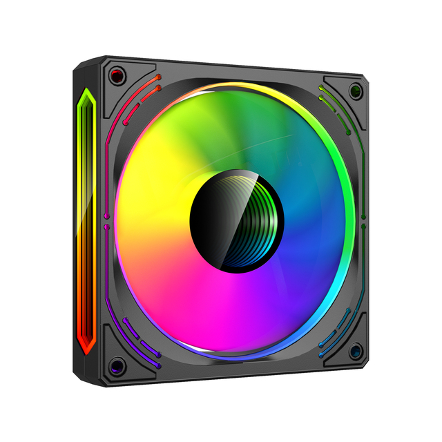 ESGAMING Essential for Game Exhaust Gaming Pc Fan 120mm Plastic Air Volume ARGB Mirror Case Fans & Cooling for Desktop Computer