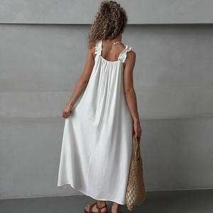 Chemise de nuit/pyjama en coton respirant et confortable pour l'automne, idéal pour les femmes à porter à <span class=keywords><strong>la</strong></span> <span class=keywords><strong>maison</strong></span> ou à l'extérieur. - Product Image 3