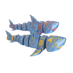 Modelo de Tiburón Impreso en 3D, Diseño OEM, Juguete de Escritorio de Plástico Pequeño y Móvil, con Diseño Personalizado de Fábrica, Divertido para la Oficina - Product Image 3