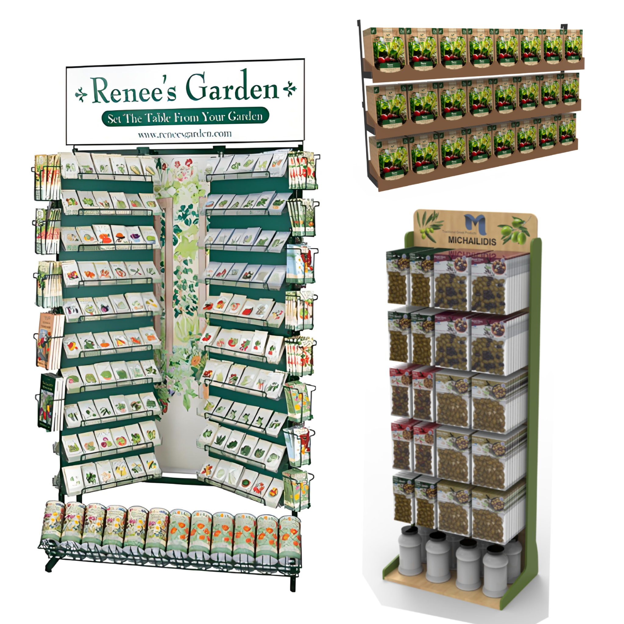 Apache Modern Custom Sturdy Seeds Flower Stand Wooden Racks for Plants and Crops Holders for Seeds Retail Store Flower Shop OEM — view 2