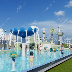 Solution complète pour parcs aquatiques commerciaux et aires de jeux aquatiques : Ensemble d'équipements de jeux aquatiques multi-glissades sur mesure - Product Image 4