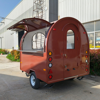 Remorque mobile de restauration de rue Etodevice 7,2 pieds, chariot de vente de nourriture