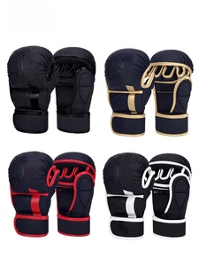 Guantes de Entrenamiento de Artes Marciales Mixtas (MMA) y Sanda, Negros, Económicos, Juveniles, con Diseño de <span class=keywords><strong>Venom</strong></span> de <span class=keywords><strong>Marvel</strong></span>, Personalizables, Transpirables, para Exteriores, con Cierre, de Cuero Sintético, para Boxeo - Product Image 2