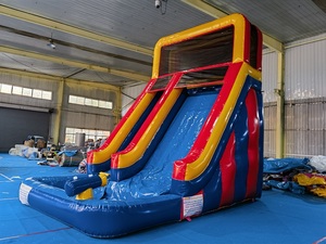 Nouveau design, <span class=keywords><strong>toboggan</strong></span> aquatique <span class=keywords><strong>gonflable</strong></span> de 4m*6m*6m, <span class=keywords><strong>toboggan</strong></span> aquatique commercial de grande taille <span class=keywords><strong>avec</strong></span> <span class=keywords><strong>piscine</strong></span> pour parc - Product Image 3