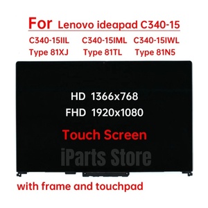 IPARTS yedek yeni tam ekran Lenovo Ideapad C340-15IIL C340-15IML C340-15IWL için çerçeve meclisi ile LCD dokunmatik ekran - Product Image 3