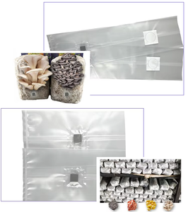 High-density Pp Mushroom Grow Bags With Injection Port With 0.2/0.5 Micron Filter Patch Customizable Autoclave-resistant - Product Image 4