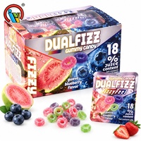 Nieuwe Type Fizzy Ring Gummy Candy Groothandel Fruit Sap Gummy Candy Leverancier Directe Levering OEM Private Label