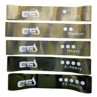 Mini bandas de ejercicio de resistencia de camuflaje, gomas antideslizantes para entrenamiento de glúteos, Fitness, terapia física