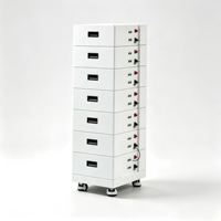 Système de stockage d'énergie domestique hybride empilable LiFePO4 288V 100Ah 28kWh compatible avec onduleur triphasé pour appareils électroménagers