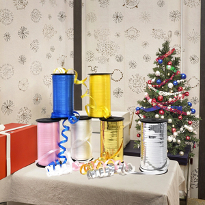 Durable Flexishine Solid Metallic Plastic Gift PP <b>Ribbon</b> Roll Curling <b>Ribbon</b> for Retail Packaging Craft Supplies - Product Image 4