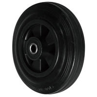 Roue pivotante de haute qualité OEM ODM avec frein, capacité de charge lourde de 200 kg, roulement à billes, pneu en caoutchouc noir de 8 pouces (200 mm)
