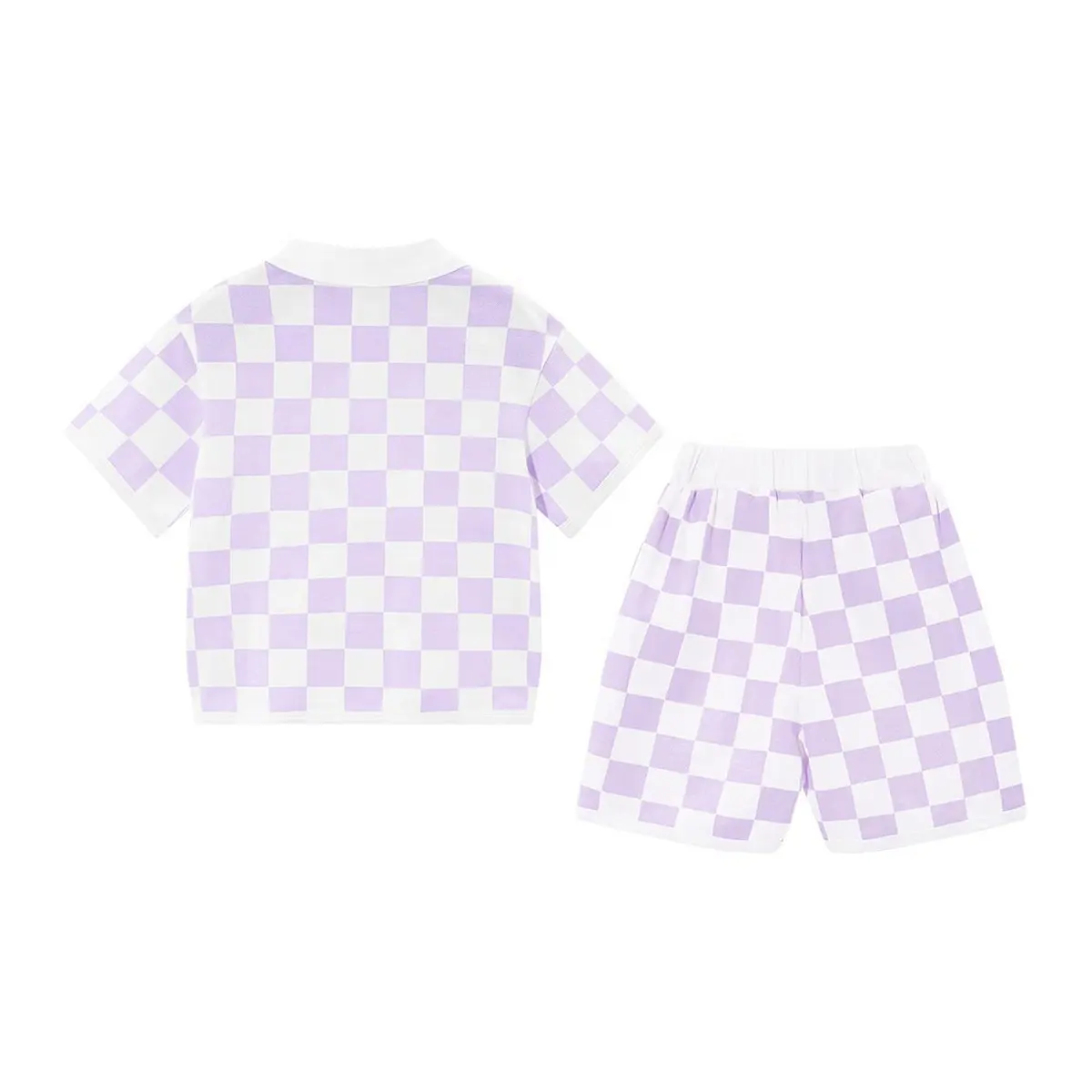 Hot Sell Custom Design Polo T Shirts Girls Casual Solid 100 Cotton Purple White Fashion Korea Golf Polo T Shirts Sets