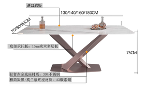 Hiện đại sang trọng ý ăn uống đặt 8 ghế và mở rộng bảng cho căn hộ nhà bếp phòng khách hoặc thanh sử dụng - Product Image 5