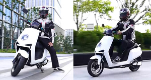 Motocyclette électrique rétro CKD SKD 10 pouces 600/800W, vitesse 50 km/h, scooter à pédales avec assistance électrique, cyclomoteur électrique. - Product Image 2