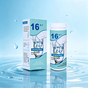 Bandes de test de la qualité de l'eau améliorées avec 17 paramètres |   Test de dureté, pH, chlore et 2 <span class=keywords><strong>tests</strong></span> de bactéries (E. coli) en 30 secondes - Product Image 2