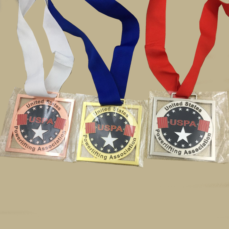 Индивидуальная медаль powerlifting, персонализированные металлические медали, крашеные медали