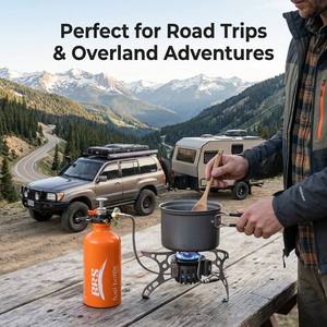 Réchaud de camping portable multi-combustibles, cuisinière d'extérieur tout-en-un, réchaud de voiture pour voyage, vente en gros OEM - Product Image 4