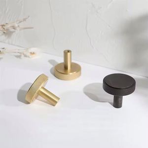 Tiradores Redondos de Aluminio Baratos para Cajones, Manijas Doradas para Muebles, Perillas para Gabinetes de Cocina - Product Image 2