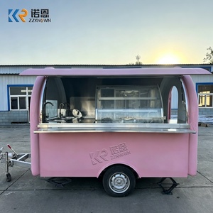 Fiberglas Mobil Yiyecek Römorku, Yerleşik Lavabo, Çekilebilir Yiyecek Arabası, Açık Hava İkramı, Sokak Satıcısı, Gece Pazarı Yiyecek Kamyonu - Product Image 4