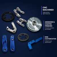 Usinage CNC 5 axes IATF 16949 pour composants de VTT en acier au carbone, titane, aluminium avec tournage, fraisage et anodisation dure