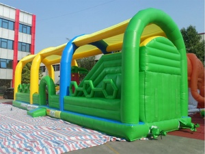 Parcours d'obstacles gonflable professionnel pour enfants avec toboggan et mur d'escalade - Product Image 3