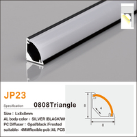 Éclairage d'angle à 90 degrés pour armoire, profilé en alliage d'aluminium, bande LED anodisée fine avec bande de silicone, personnalisable