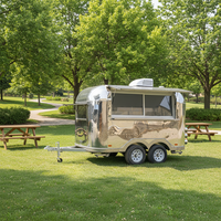 Remorque alimentaire de qualité supérieure, camion de restauration rapide, restaurant mobile, chariot à café en acier inoxydable pour les États-Unis et l'Europe