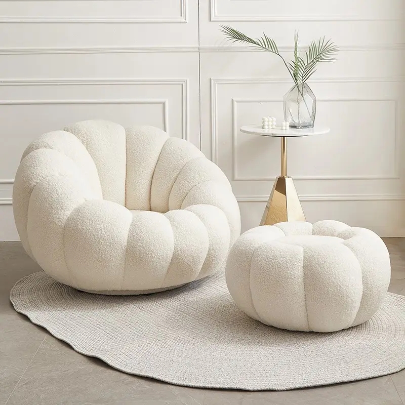 Comfortable Broadband Backrest Living Room Armchair Single Sofa Armchair Leisure