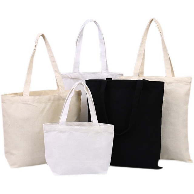 Custom Reusable Eco Shopping Canvas Bag Printed Organic Cotton Tote Bags