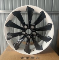 Llantas de Aleación Forjadas Ligeras de 19 y 20 Pulgadas, Borde Blanco, Radios Negros, 5x120 5x130, Llantas Cóncavas para Camionetas, SUV, 4x4, Todoterreno