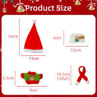 Vêtements de poupée à la mode en gros, vêtements de poupée de Noël, styles uniques, adaptés aux poupées de 13 à 17 cm