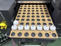 Printer UV Otomatis Penuh A2+ Printer Flatbed UV LED untuk Casing Ponsel, Bola Golf, Koper, Kaca, Printer Inkjet Industri Ukuran Kecil