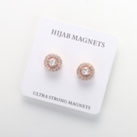 Broche magnétique sans accroc pour Hijab broche en gros pour écharpe musulmane cristal Zircon pierres bijoux utilisation Hijab aimants