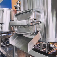 Système de brassage commercial 3BBL série STAR à 3 cuves, équipement de brassage en acier inoxydable SUS304 contrôlé par PID pour microbrasserie