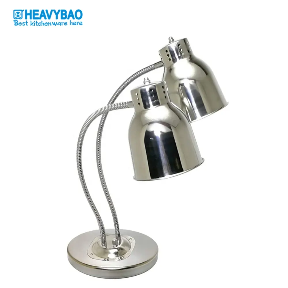Heavybao Electric2電球は暖かいランプを加熱し続けますフードライトダブルヒートホテルビュッフェランプ