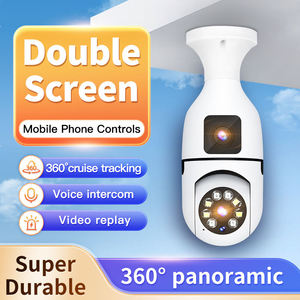Câmera IP PTZ E27 com Lente Dupla e Visão Noturna Colorida, Segurança Residencial Inteligente, Áudio Unidirecional, Lâmpada Remota com Sensor CMOS e Cartão de Memória - Product Image 2