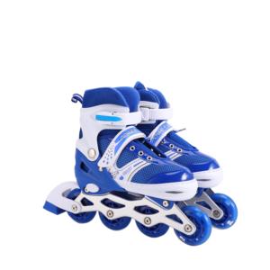 <span class=keywords><strong>Pattini</strong></span> in Linea per Bambini con Ruote in PVC e Design Lampeggiante, Set di <span class=keywords><strong>Pattini</strong></span> Resistenti per Esterni con Cuscinetti 608z - Product Image 4