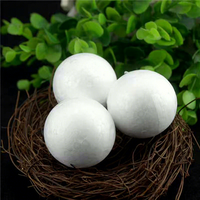 Boules en mousse EPS blanches lisses en gros, sphères en polystyrène pour projets scientifiques, artisanat et décorations DIY en vrac
