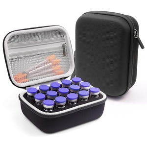 Jufeng 15-Slot EVA insülin flakon durumda, darbeye dayanıklı tıbbi şişe seyahat fermuarlı çanta kapatma koruması - Product Image 3
