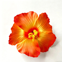 Jepit Rambut Bunga Hibiscus dengan Bahan Ringan & Tahan Air, Jepit Samping Wanita yang Lucu dan Manis untuk Liburan Pantai