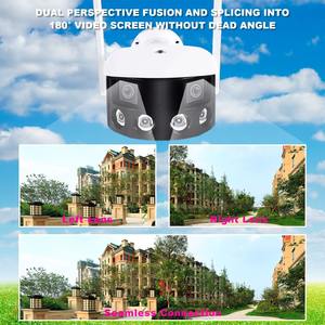 4K 6MP Dual Lens Smart AI Bewegungs erkennungs alarm Flutlicht kamera Spotlight Nachtsicht kabel gebundene IP-WLAN-CCTV-Überwachungs kamera - Product Image 3