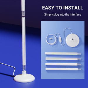 RGBIC <b>Smart</b> LED Modern Floor Light with Music Sync and 16 Million DIY Colors for Bedroom & Living Room <b>Remote</b> <b>Control</b> - Product Image 6