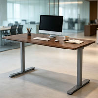 Cadre de bureau réglable en hauteur, ergonomique, à double moteur, robuste (120 kg), pour position assise-debout, faible MOQ, fabriqué en Chine